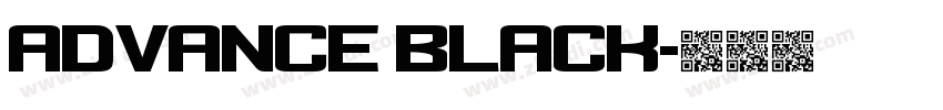 Advance Black字体转换 Advance Black字体转换